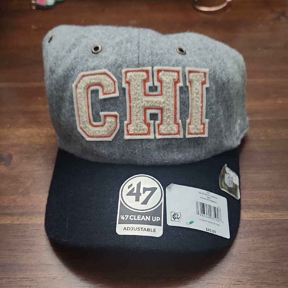 '47 Gray and Black Chicago Bears Hat